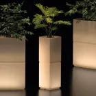 Vaso a Colonna Luminoso da Esterni in Polietilene Made in Italy - Lambo Viadurini