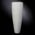 Vaso Alto Artigianale in Ceramica Bianca Opaca Realizzato in Italia - Capuano