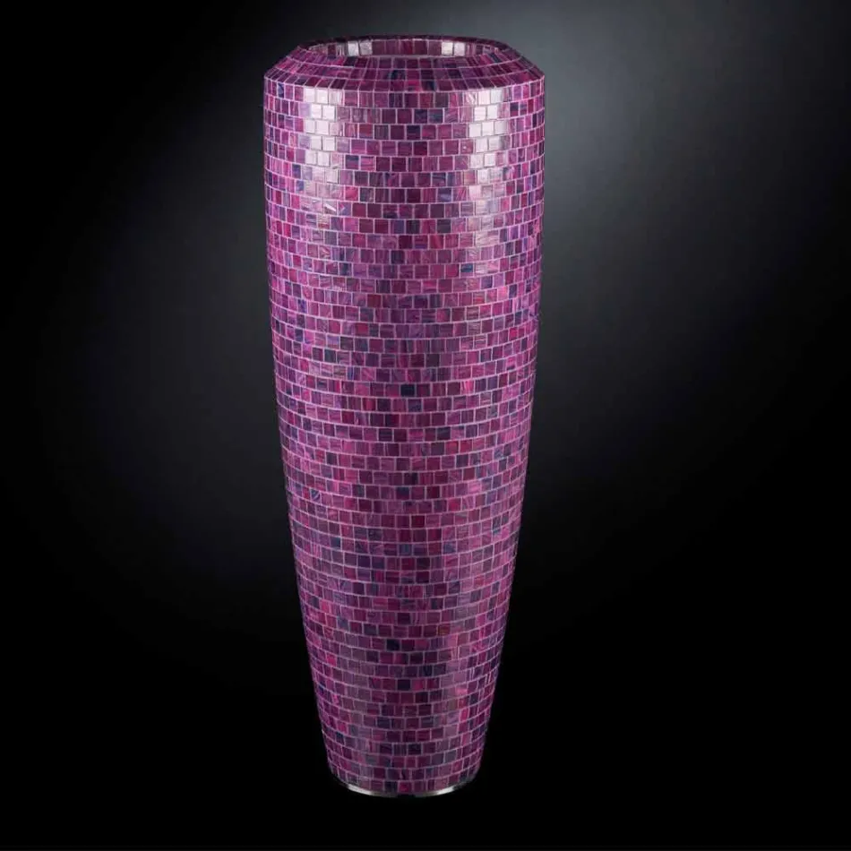 Vaso Alto Decorativo per Interni in Polietilene Realizzato in Italia - Capuano Viadurini