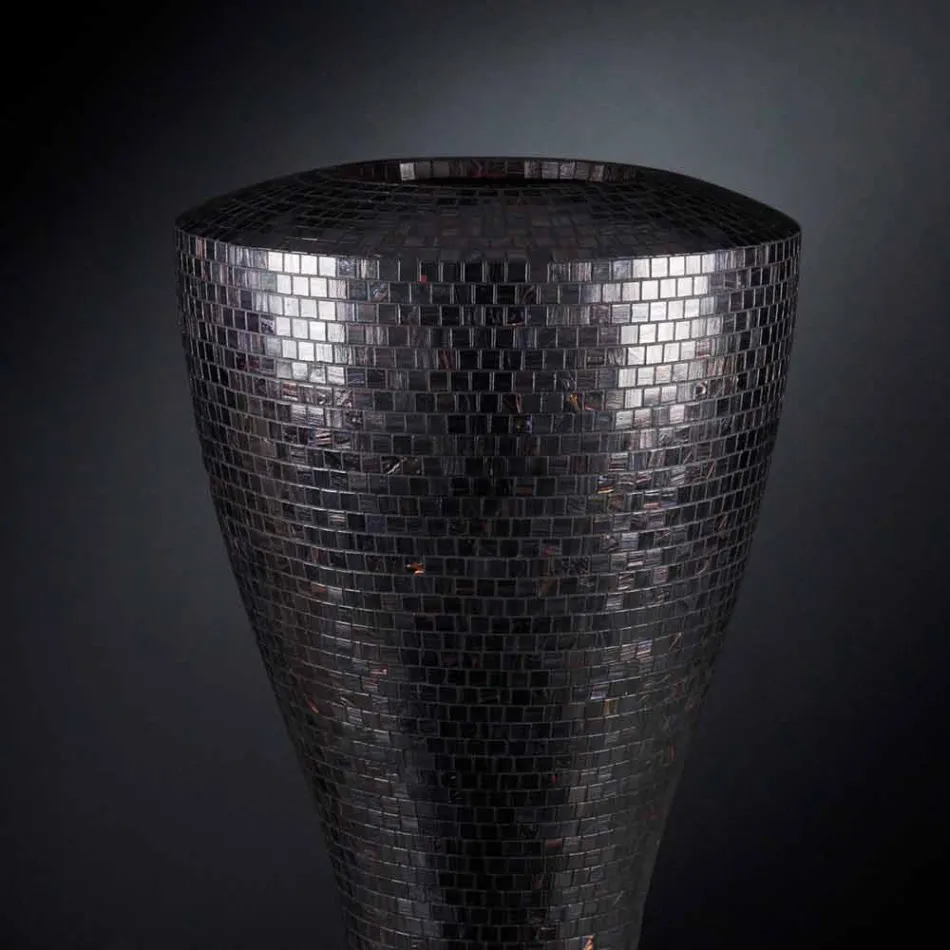 Vaso Alto Moderno in Polietilene Realizzato in Italia Alta Qualità - Timodeo Viadurini