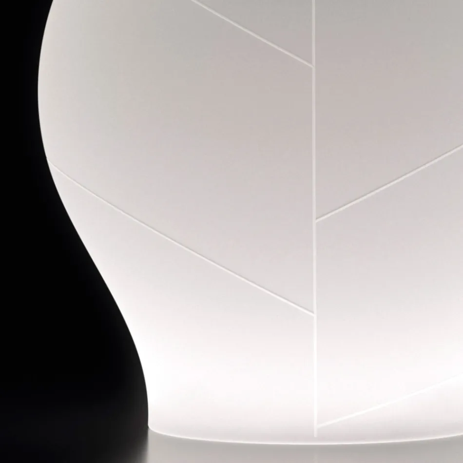 Vaso da Giardino Luminoso in Polietilene Bianco Made in Italy - Loto Viadurini