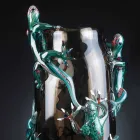Vaso da Interno Artigianale in Vetro Colorato con Gechi Made in Italy - Geco Viadurini