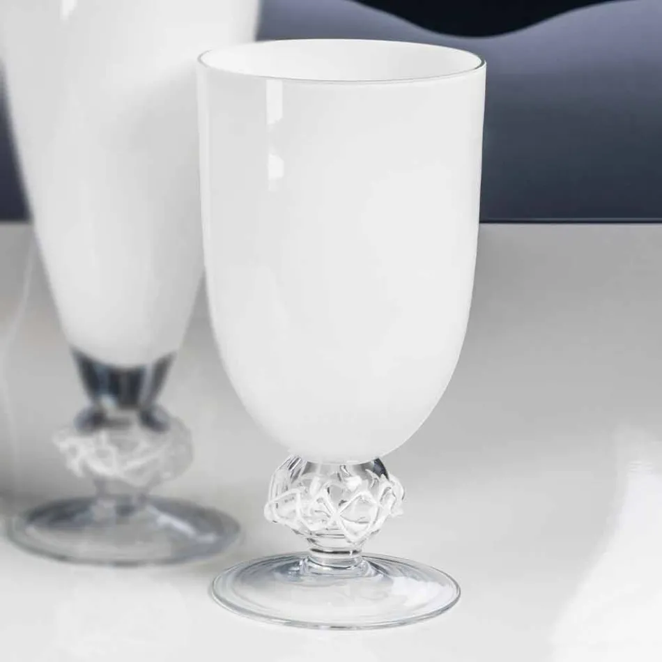 Vaso da Interno in Vetro Colorato Realizzato Artigianalmente in Italia - Crezia Viadurini