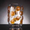 Vaso da Interno in Vetro di Murano con Dettagli Colorati Made in Italy - Mirtos