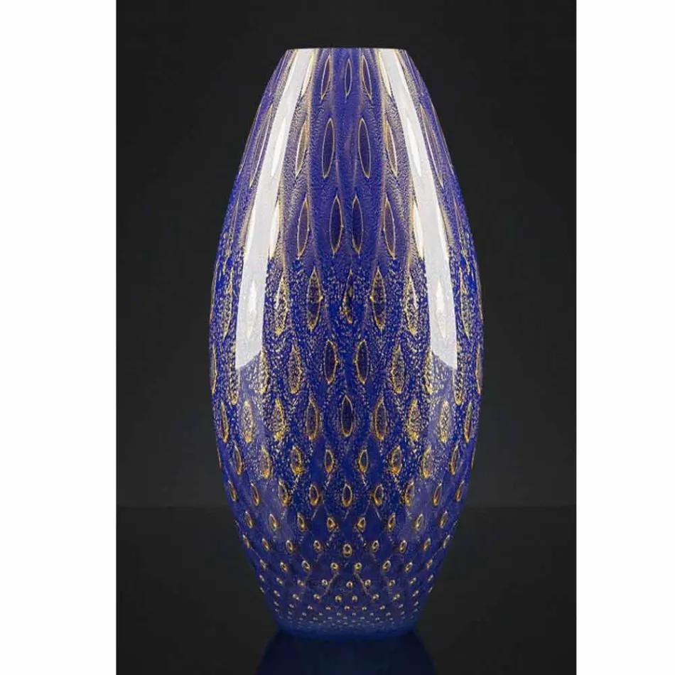 Vaso da Interno in Vetro Soffiato di Murano Colorato Made in Italy - Asper Viadurini