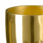 Vaso da Interno in Vetro Soffiato Finitura Oro Lavorato a Mano in Italia - Taka Viadurini