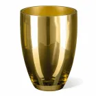 Vaso da Interno in Vetro Soffiato Finitura Oro Lavorato a Mano in Italia - Taka Viadurini