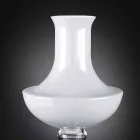 Vaso da Interno Moderno in Vetro Bianco e Trasparente Made in Italy - Portos Viadurini