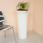 Vaso Fioriera da Giardino Rotondo in Polietilene Made in Italy - Tremont Viadurini