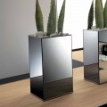 Vaso Freestanding Geometrico a Specchio, Struttura in Legno e Acciaio - Ghenna