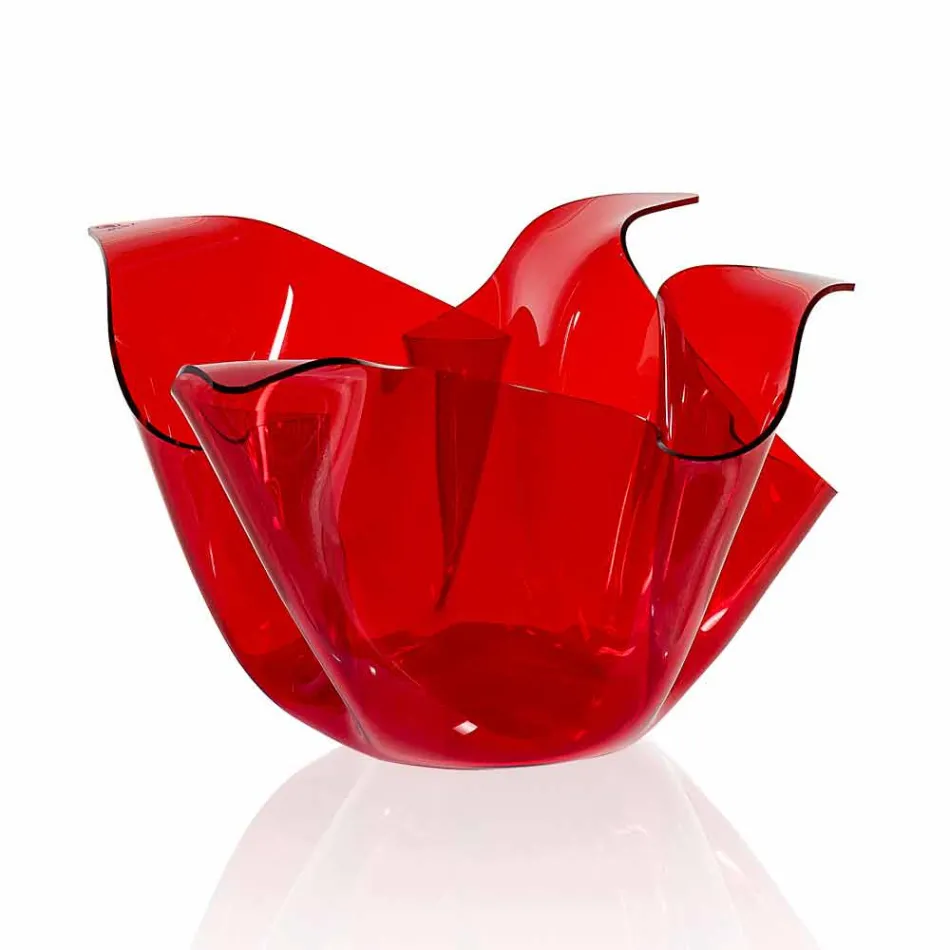 Vaso interno/esterno multiuso Pina rosso, design moderno made Italy Viadurini