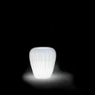 Vaso Luminoso da Esterno Design Moderno in Polietilene, 2 Pezzi - Skin by Myyour Viadurini
