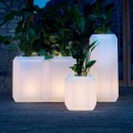 Vaso Luminoso in Plastica per Esterni o Interni, 3 Dimensioni, 2 pezzi - Gem by Myyour
