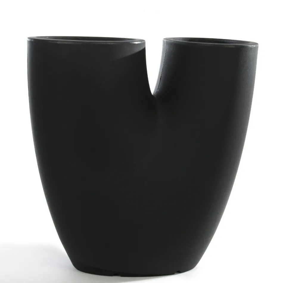 Vaso Moderno da Giardino Colorato in Polietilene Made in Italy - Flowes Viadurini