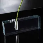 Vaso per Fiori Moderno in Plexiglass Trasparente Realizzato in Italia - Unique Viadurini