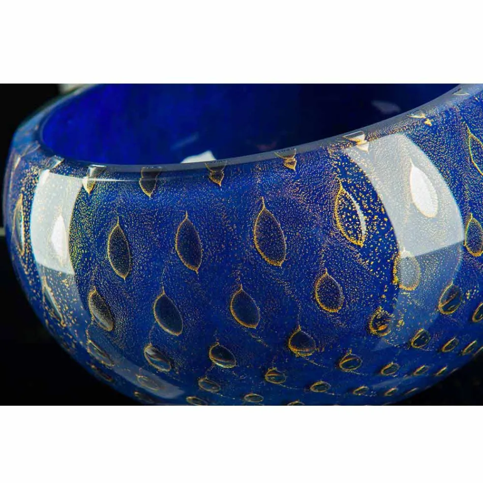 Vaso Rotondo da Interno in Vetro di Murano Colorato Realizzato in Italia - Asper Viadurini