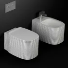 Vaso sospeso in ceramica di design moderno fatto in Italia, Amleto Viadurini