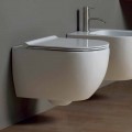 Vaso WC sospeso in ceramica design moderno Star 50x35 made in Italy