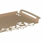 Vassoio da Portata di Design Ferro Bianco, Beige o Avorio Made in Italy – Leida Viadurini