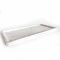 Vassoio Rettangolare in Marmo Bianco di Carrara Levigato Made in Italy - Alga