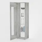 Vetrina da Salotto in Legno Bianco, Antracite o Cemento di Design - Suzana Viadurini
