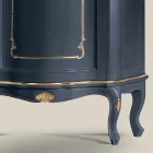 Vetrina da Soggiorno in Legno con 1 Anta di Lusso Made in Italy - Leonor Viadurini