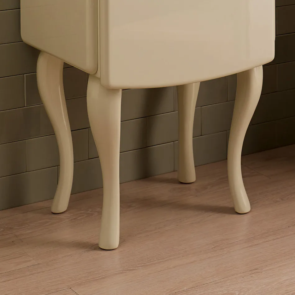 Vetrina Monocolore con Ripiani Interni in Vetro Made in Italy - Candy Viadurini
