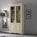 Vetrinetta con 2 Ante in Legno e 2 Ante con Vetro Made in Italy - Fenrir