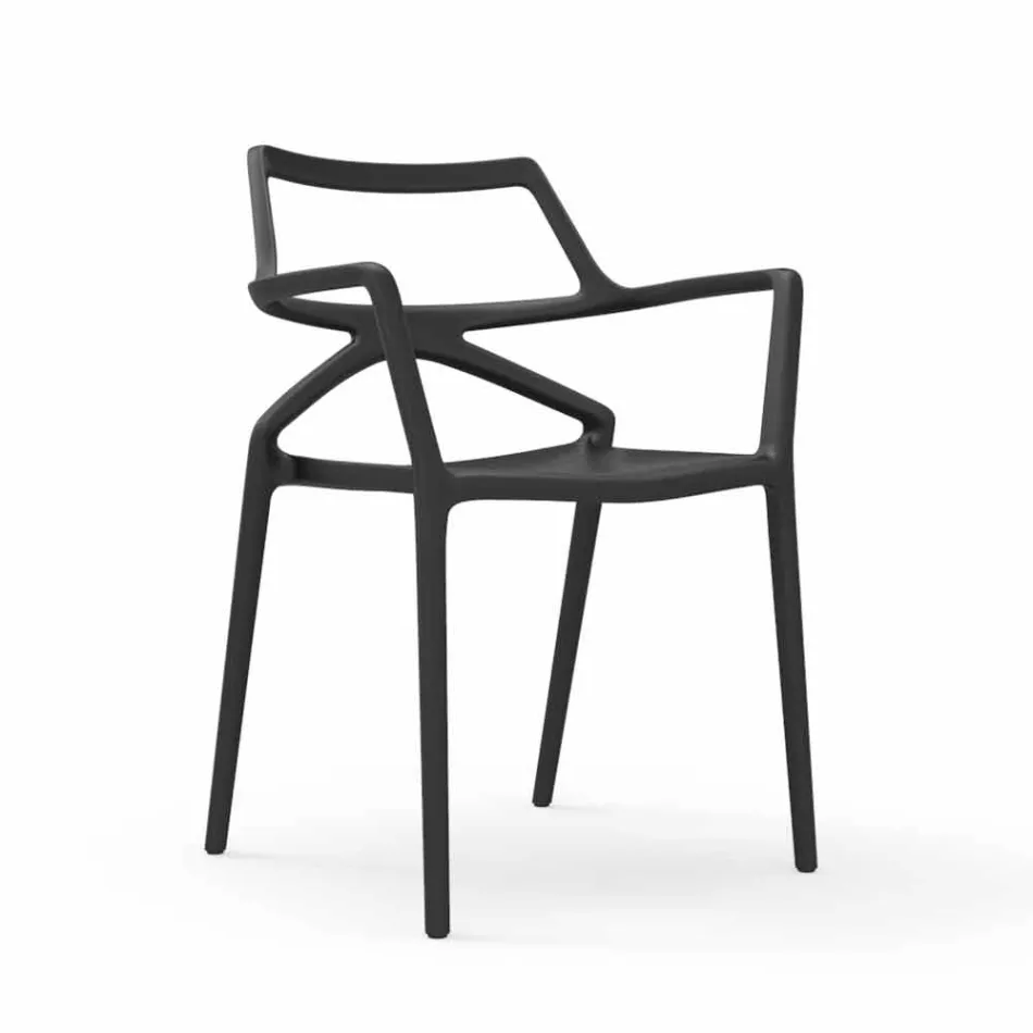 Vondom Delta sedia da giardino di design moderno in polipropilene Viadurini