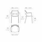 Vondom Delta sedia da giardino di design moderno in polipropilene Viadurini