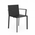Vondom Quartz sedia con braccioli da giardino di design, L52xP57xH79cm, 4 Pezzi
