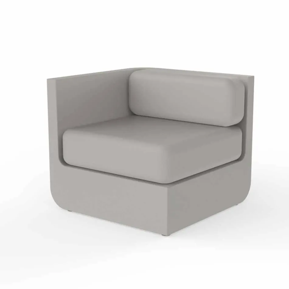 Vondom Ulm composizione salotto da giardino di design taupe Viadurini